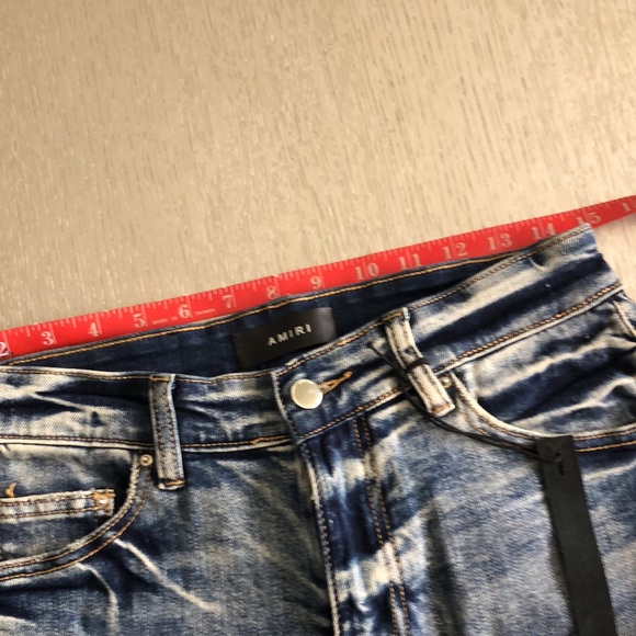 AMIRI Distressed Blue skinny Jeans Size 30 - Picture 12 of 16